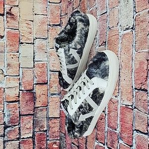 VINTAGE HAVANA FURRY MULE, WOMANS SIZE 6.5 GUC